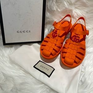 AUTHENTIC GUCCI KIDS RUBBER SANDALS NEW